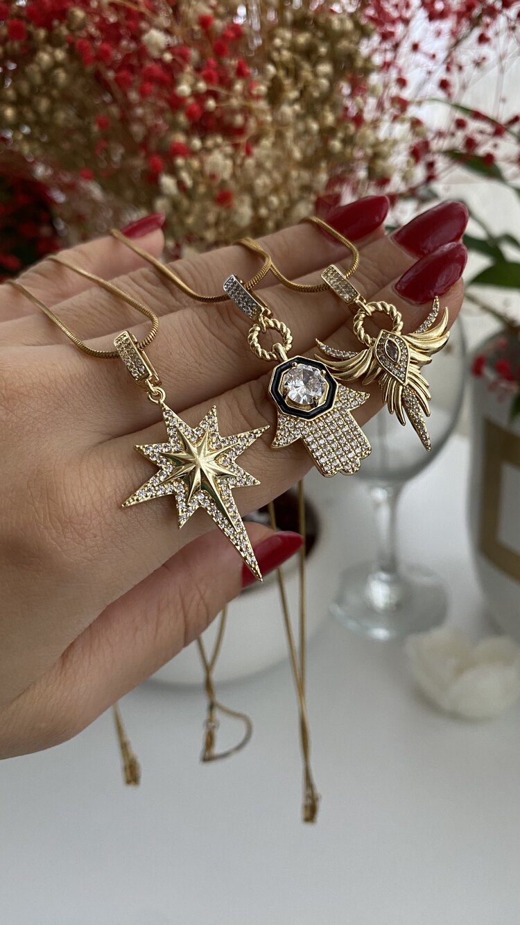 Étoile Kutup Yıldızı Charm | Çelik Kolye