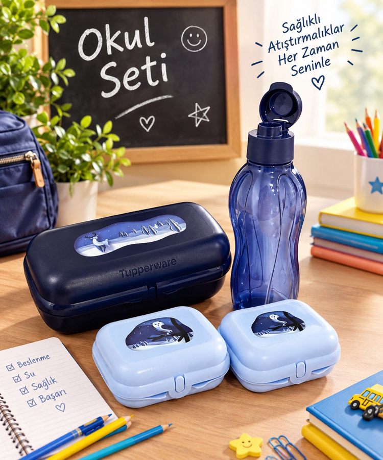 Tupperware istiridye set ve şişe