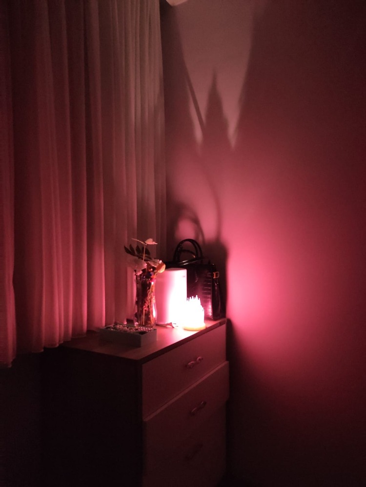 Kış Konseptli LED'li Gece Lambası-Pembe