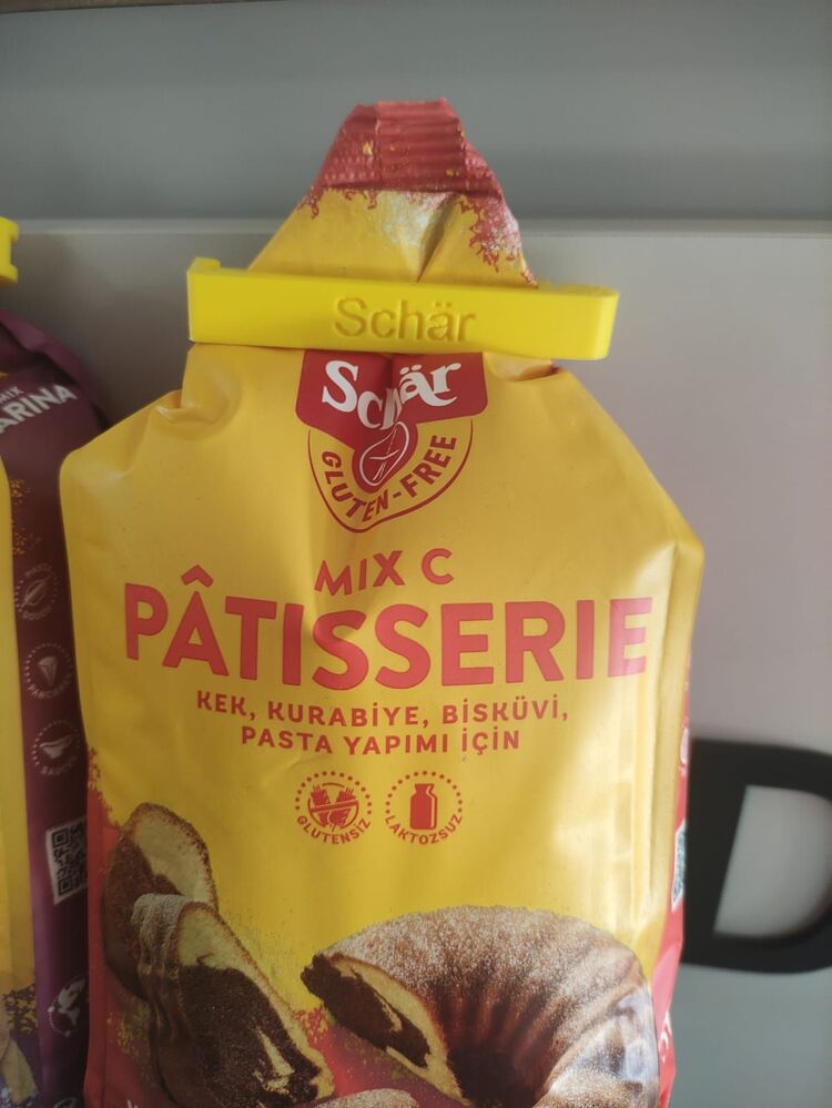 Poşet Klipsi Büyük-Sarı renk-10 adet