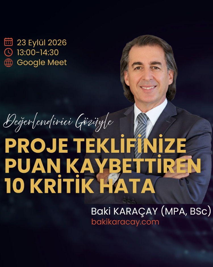DEĞERLENDİRİCİ GÖZÜYLE PROJE TEKLİFİNİZE PUAN KAYBETTİREN 10 KRİTİK HATA (Webinar)