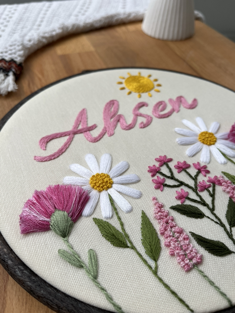 “Ahsen” bebek odası kapı süsü (Kişiselleştirilir)