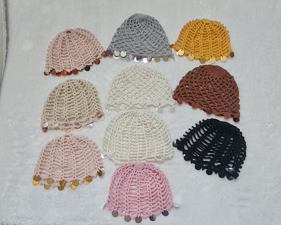 10 adet pullu bone kufi
