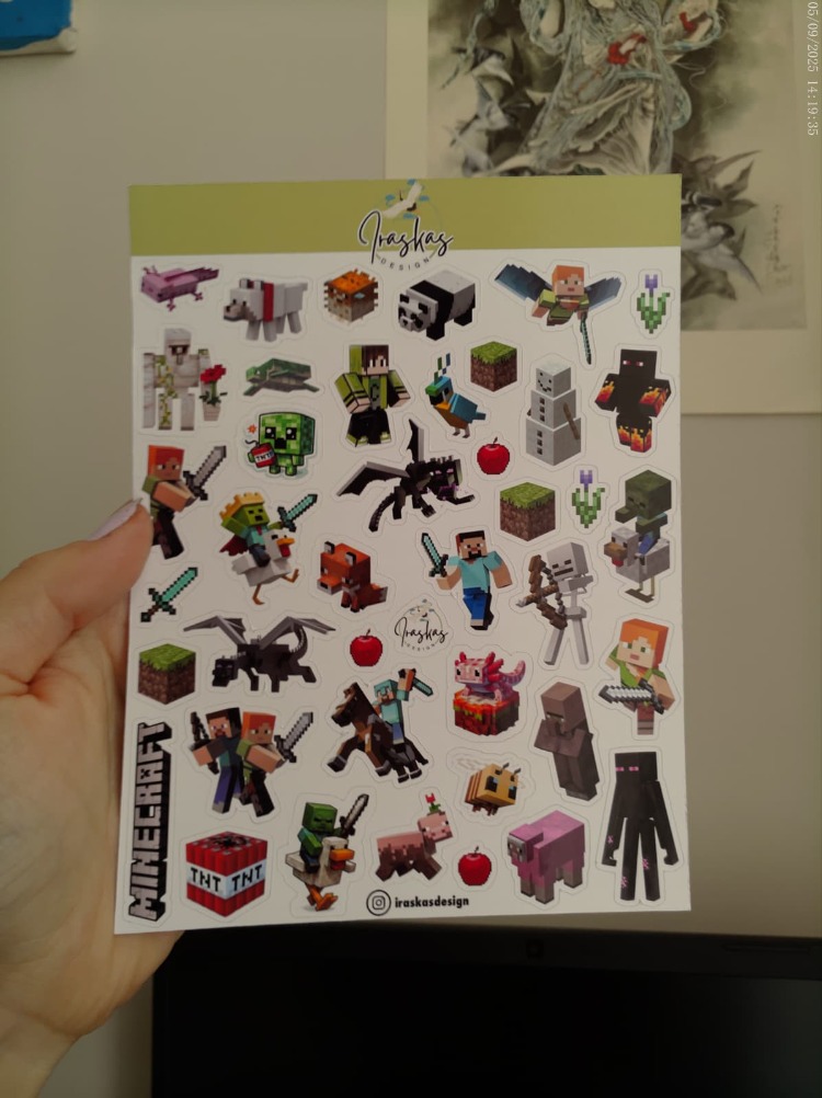 2'li Minecraft Sticker Seti