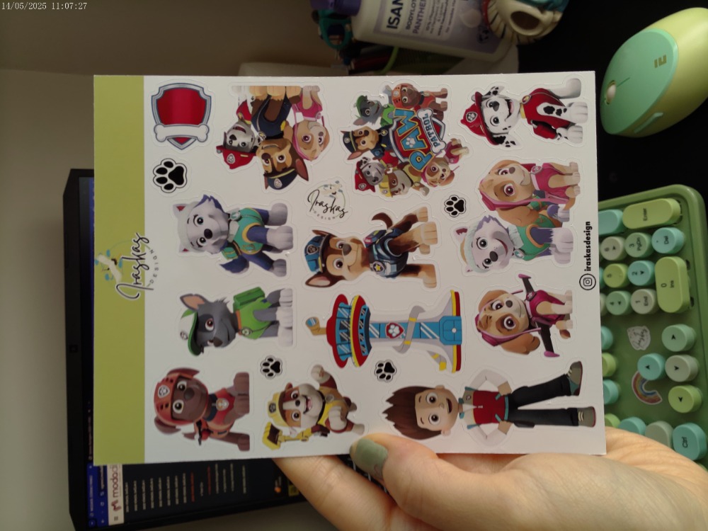 2'li Paw Patrol Sticker Seti