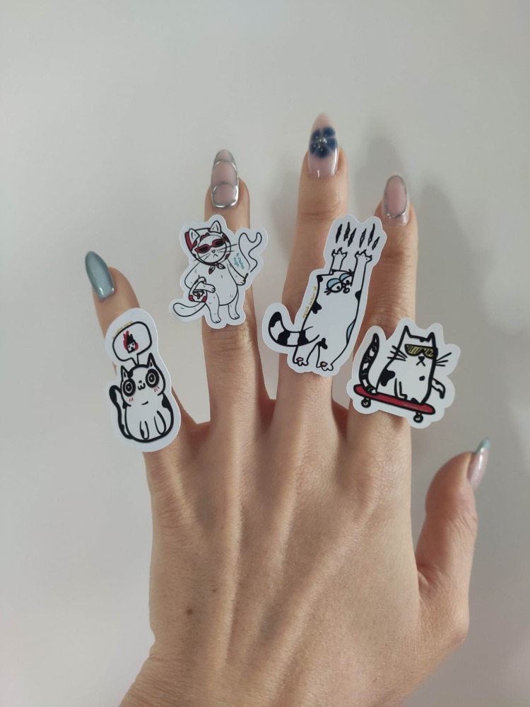 2'li Doodle Cat Series
