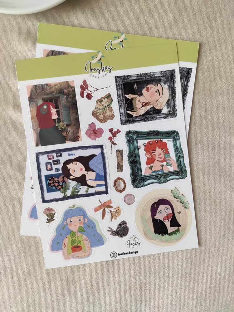 2'li Kinda Girly Sticker Seti