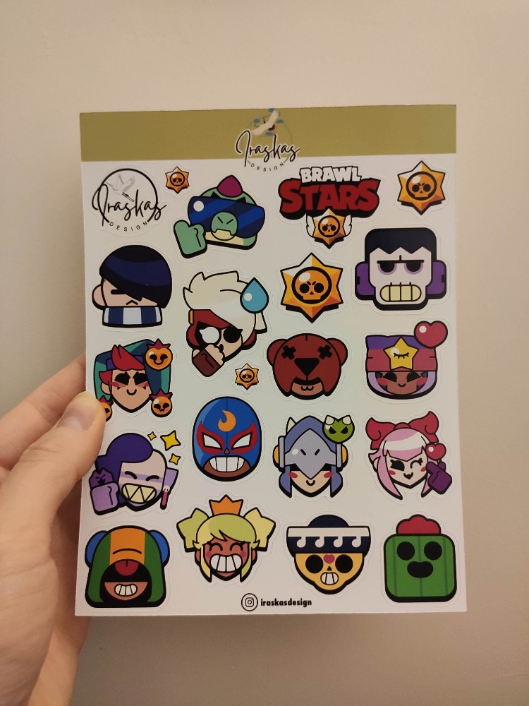 2'li Brawl Stars Karakter & Emoji Sticker Seti