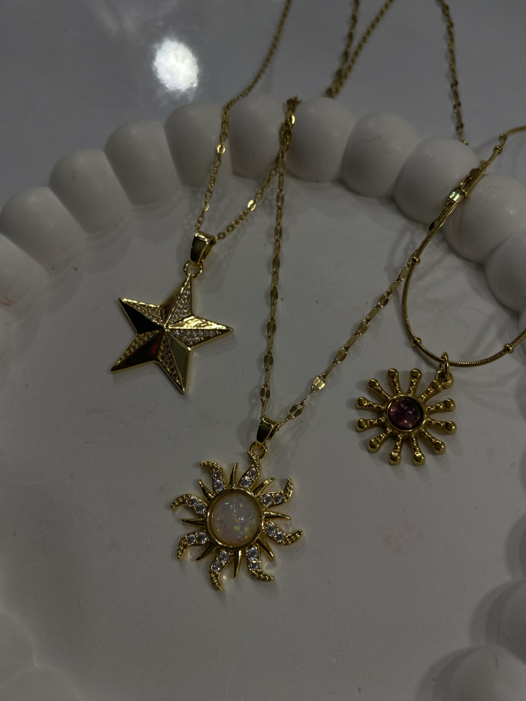 Güneş Gold Kolye