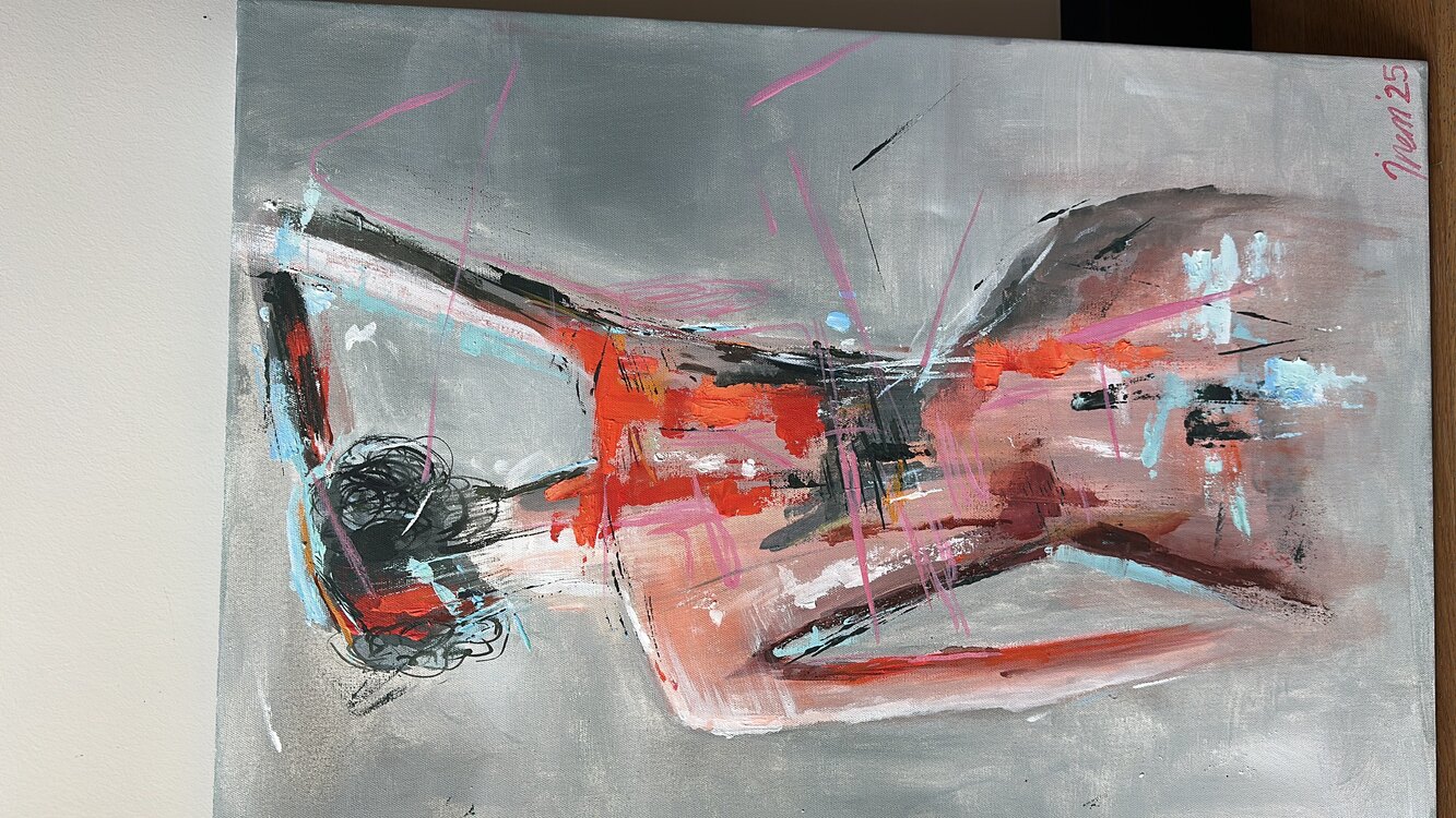 Canvas tablo üzerine akrilik tablo