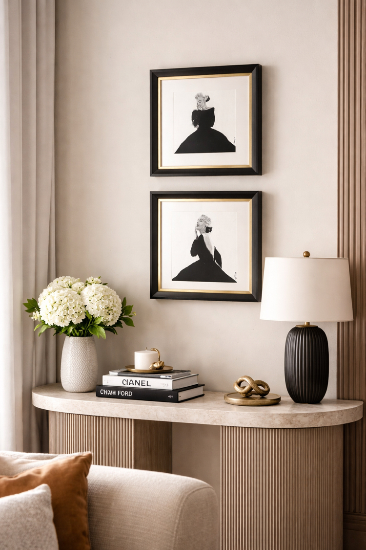 İkili canvas tablo çerçeveli