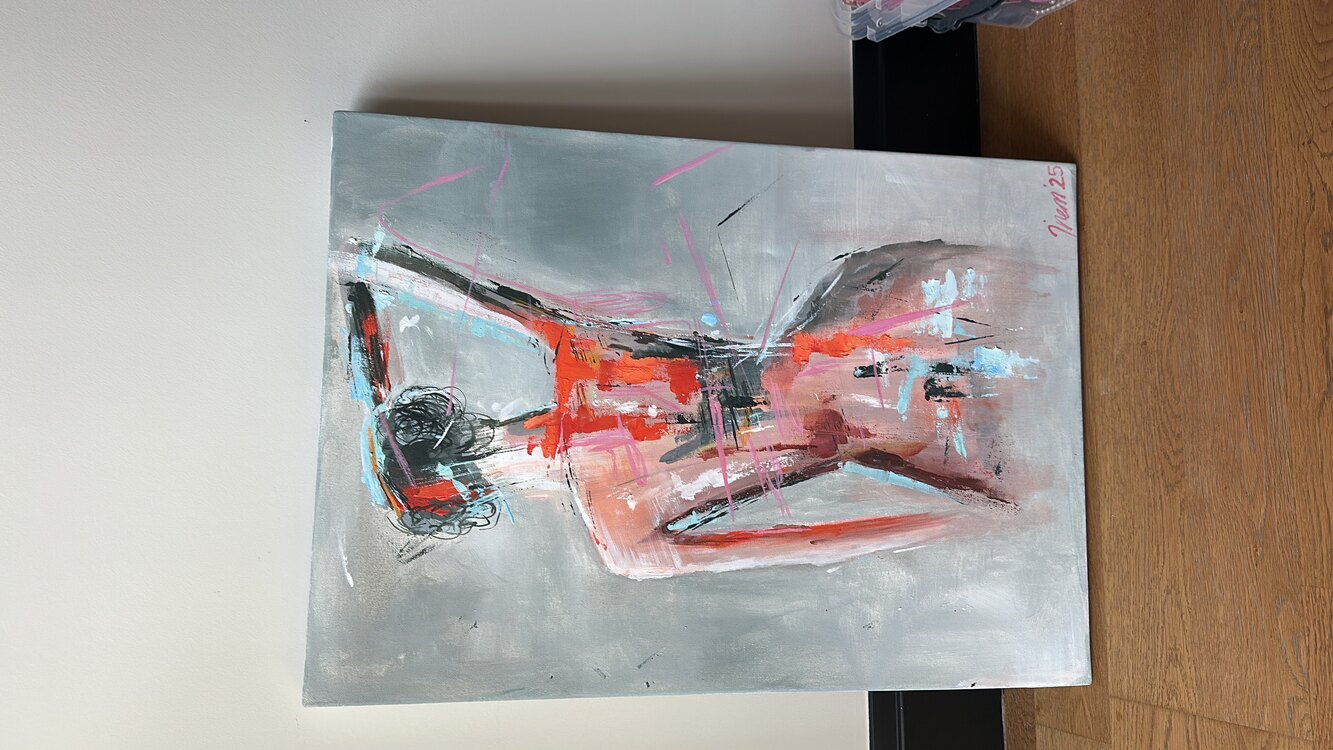 Canvas tablo üzerine akrilik tablo