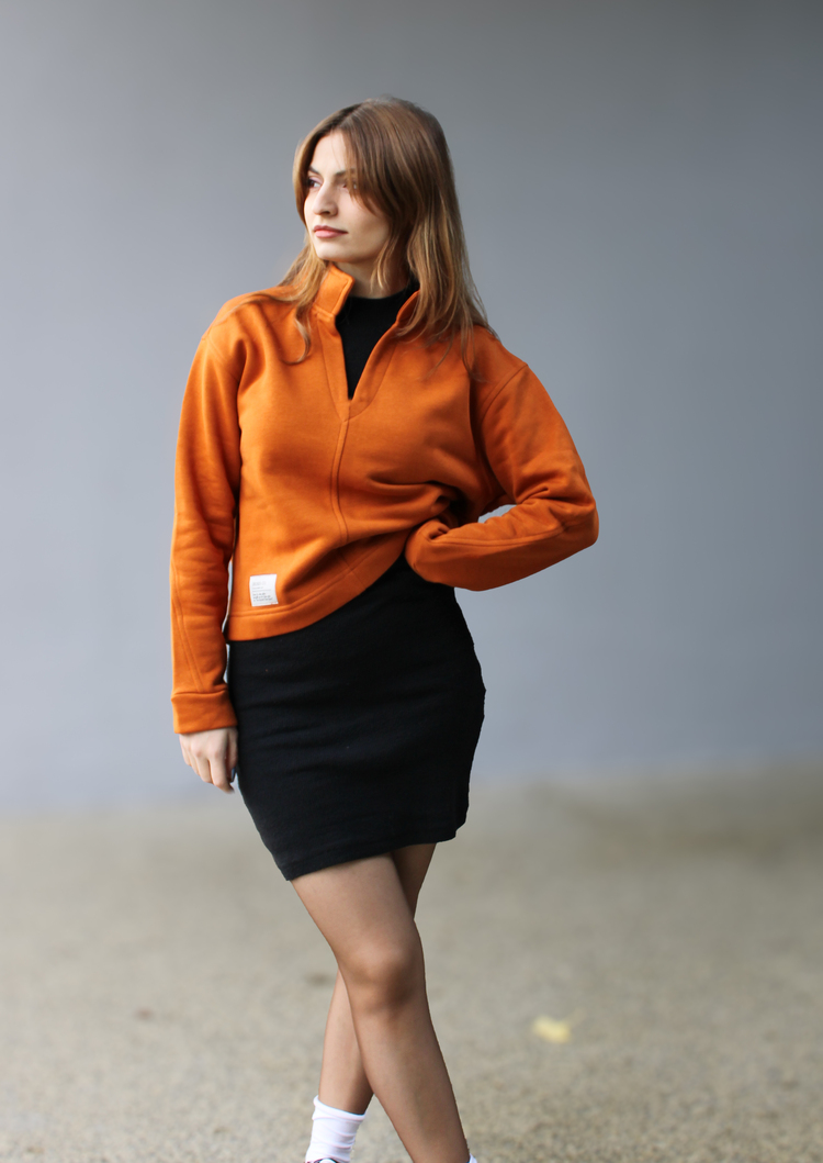Kremit Bloom Crop Hakim Yaka Sweatshirt