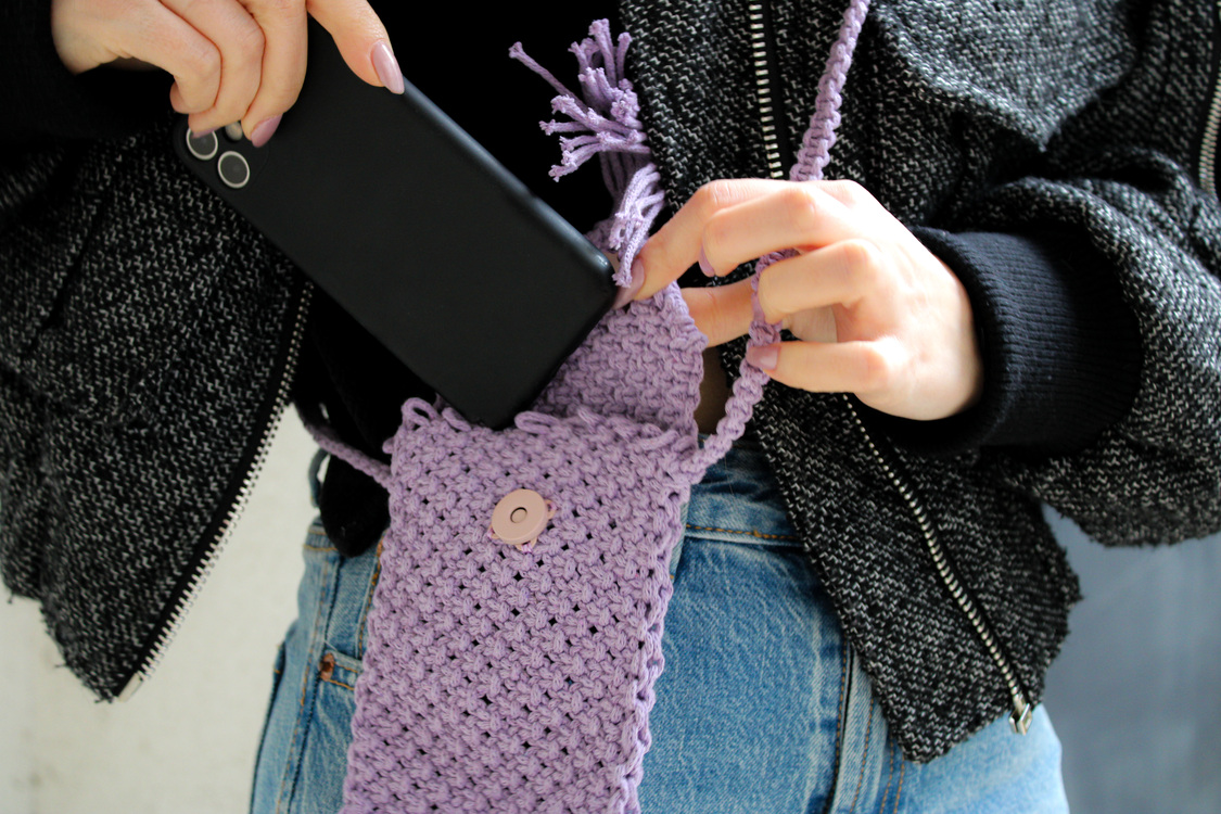 Knotta Makrome Çanta / Knotta Macramé Phone Bag