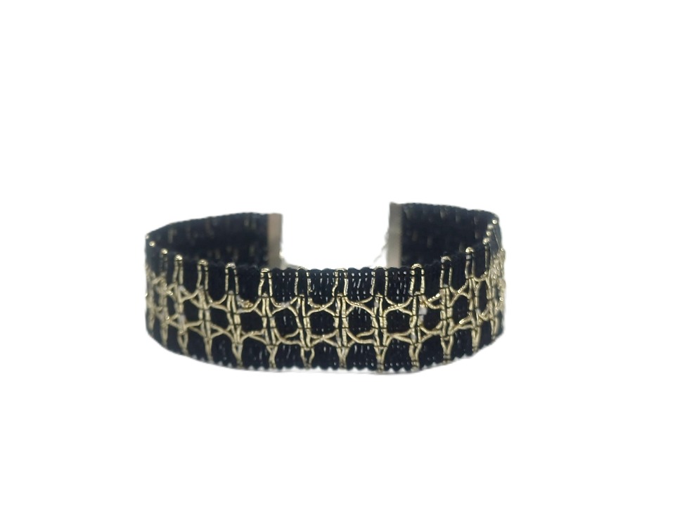 Altın İşlemeli Choker ve Bileklik Seti