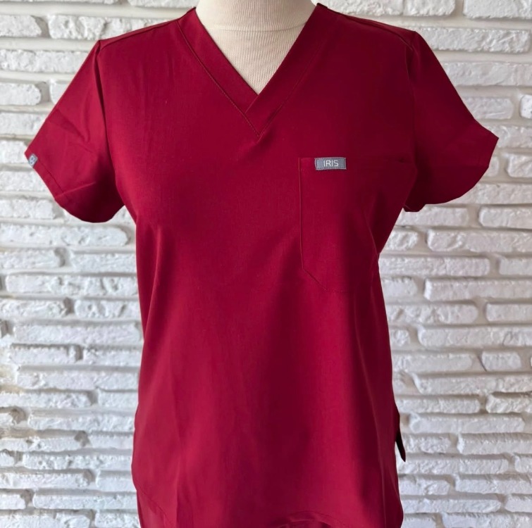 Bordo Scrubs Takım