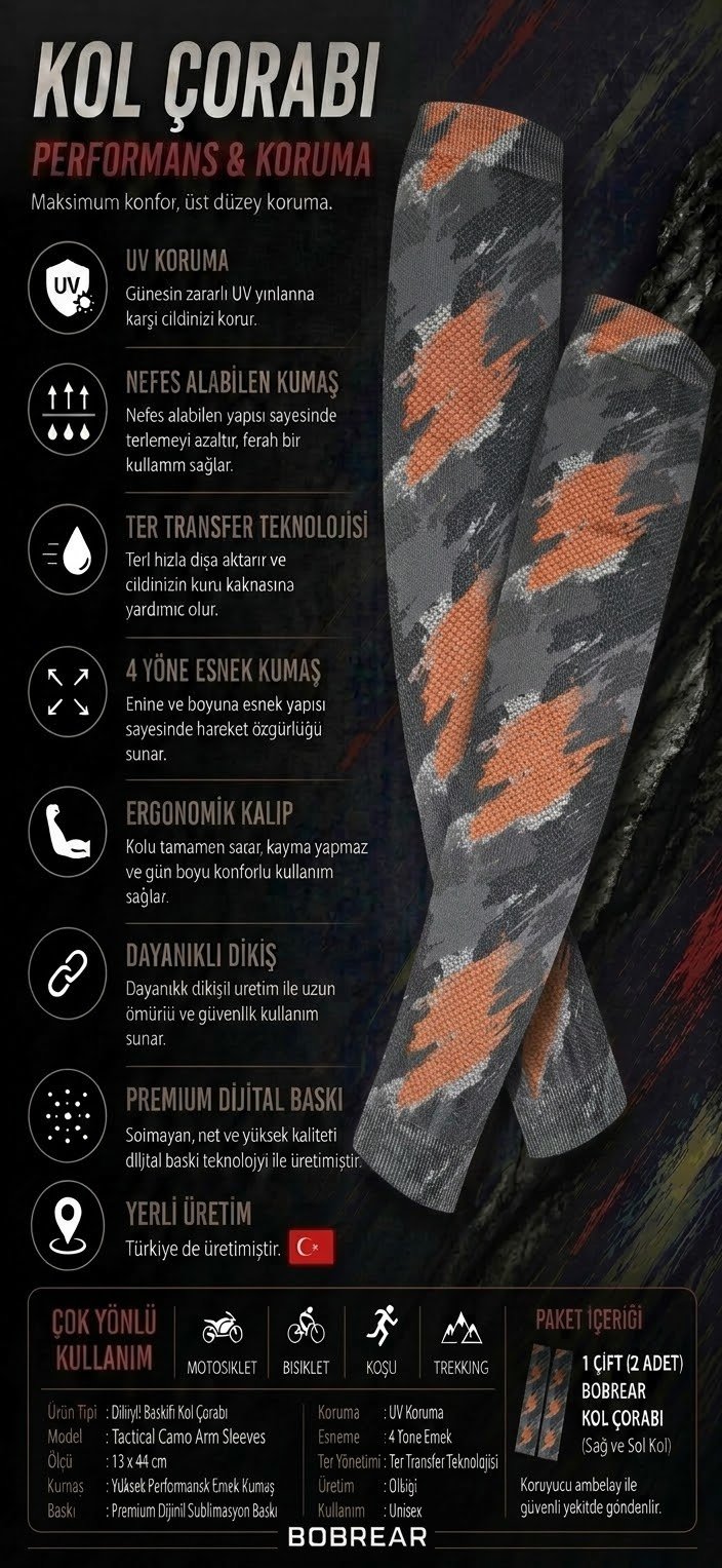 ️ LİKRALI MOTORCU KOLLUĞU – GÜNEŞ KORUYUCU KOL KORUYUCU