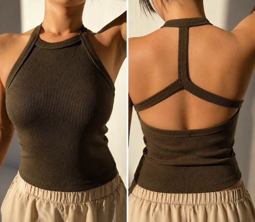 Rib Halter Top