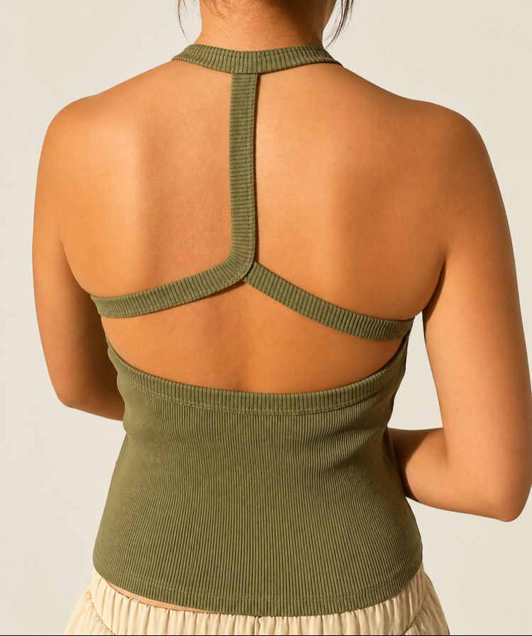 Rib Halter Top