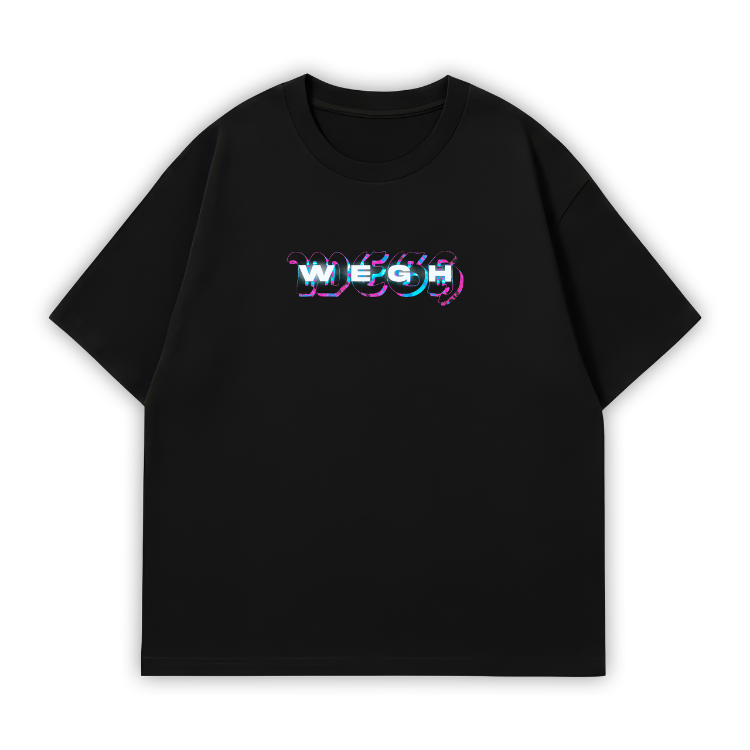 WEGH FANMADE Oversize T-Shirt Siyah