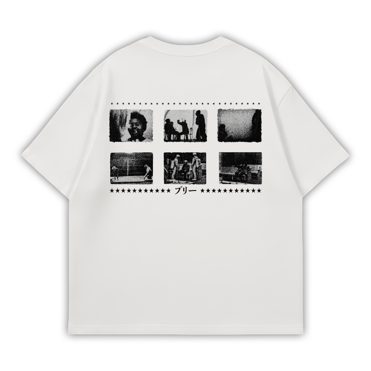 BULLY_002 BEYAZ OVERSIZE T-SHIRT