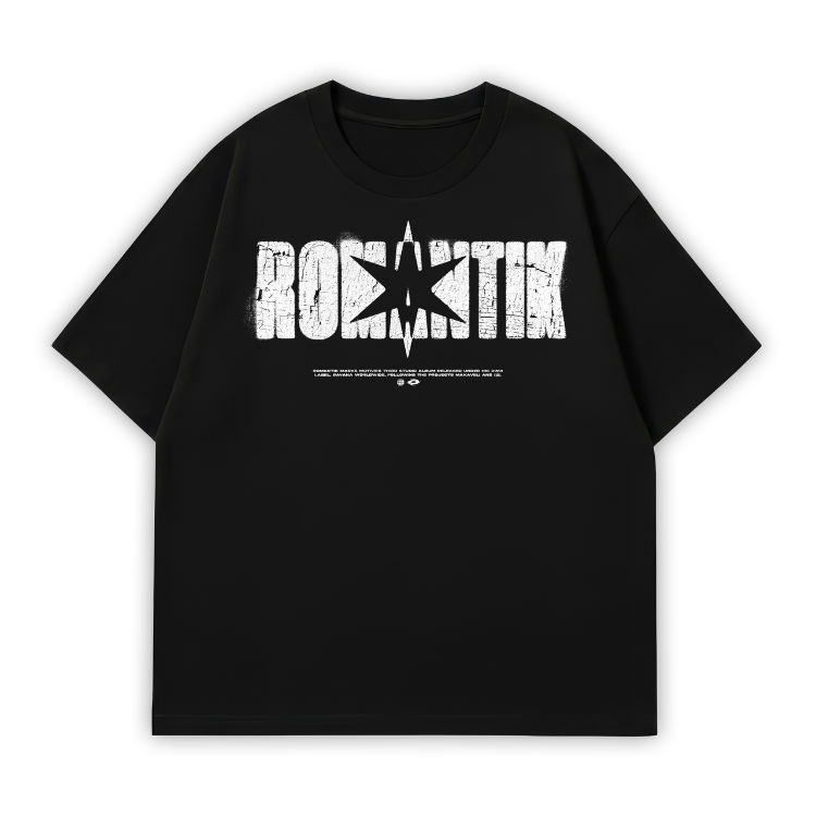 ROMANTIK FANMADE Oversize T-Shirt Siyah