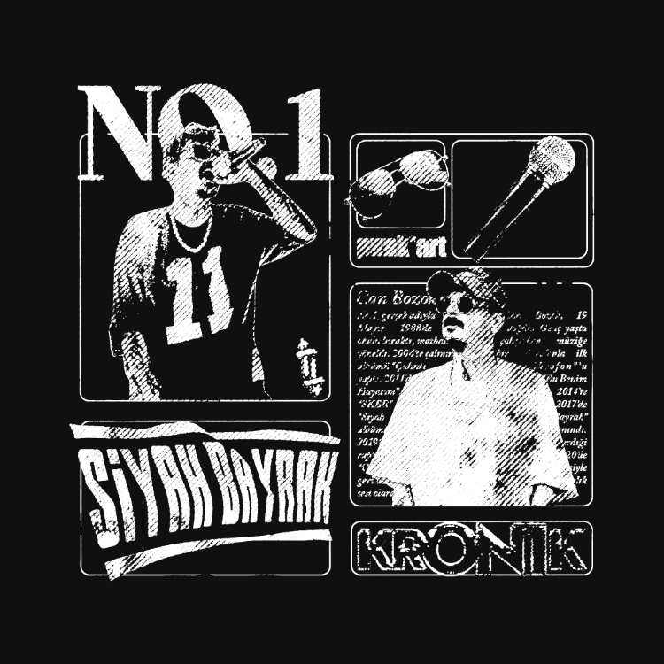NO1 FANMADE Oversize T-Shirt Siyah