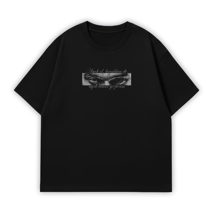 SVNSVR SVLVO FANMADE Oversize T-Shirt Siyah 