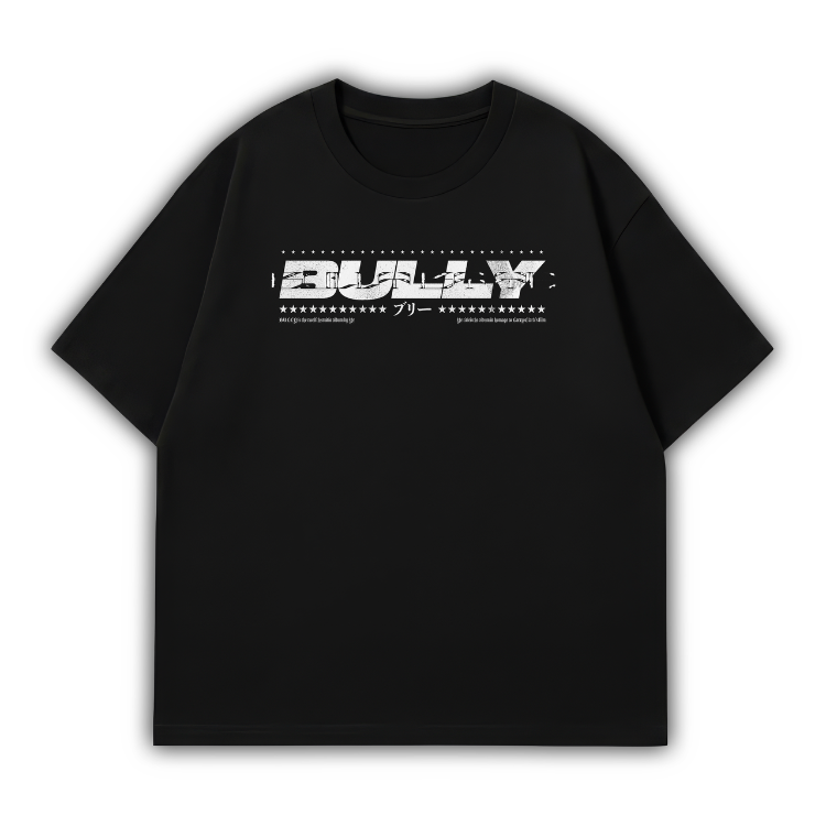 BULLY_001 SİYAH OVERSIZE T-SHIRT