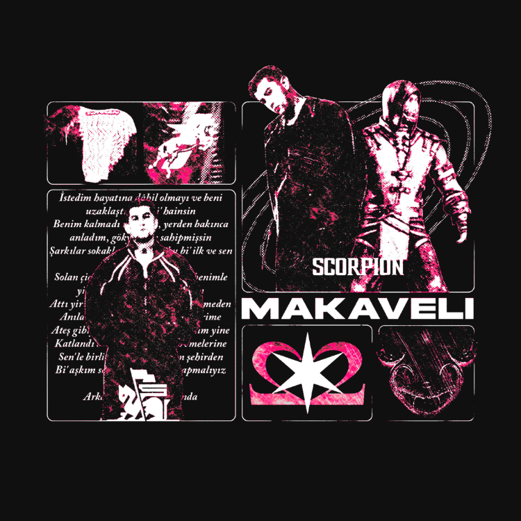 MOTIVE FANMADE Oversize T-Shirt Siyah