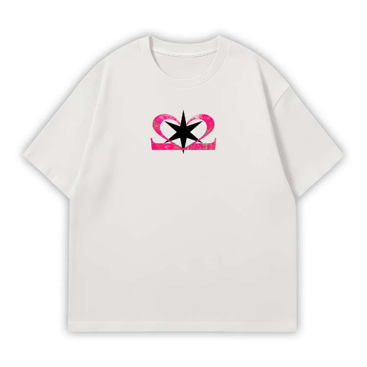 MOTIVE FANMADE Oversize T-Shirt Beyaz
