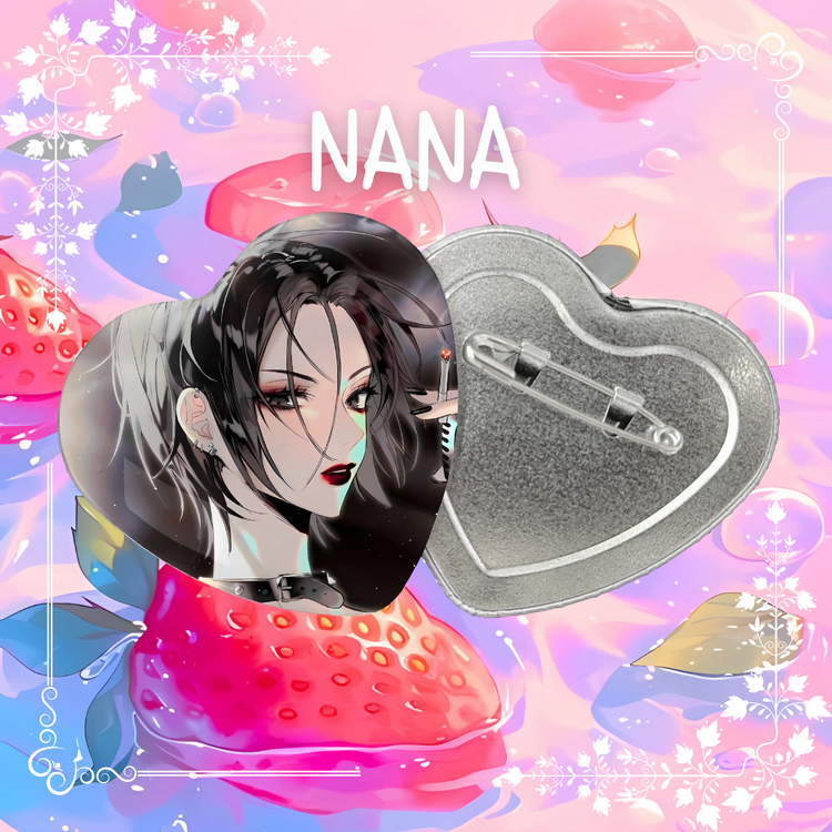 Nana Anime Kalpli Buton Rozet 02