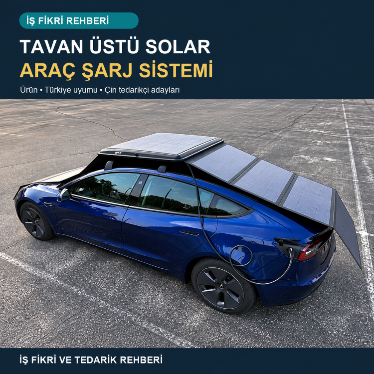 Taşınabilir Güneş Enerjili Araç Şarj Sistemi | İş Fikri ve Tedarik Rehberi (PDF)