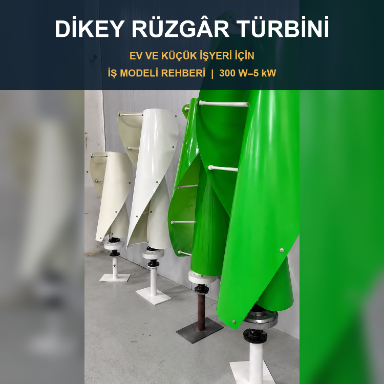 Dikey Rüzgâr Türbini İş Modeli Rehberi | Ev ve Küçük İşyerleri