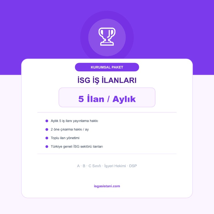 Kurumsal Paket - İş ilanı (5 İlan/Aylık)