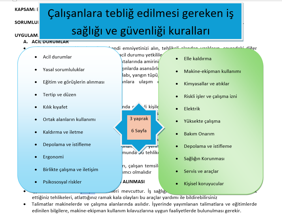 Genel İSG Talimatı ve Tahhütname