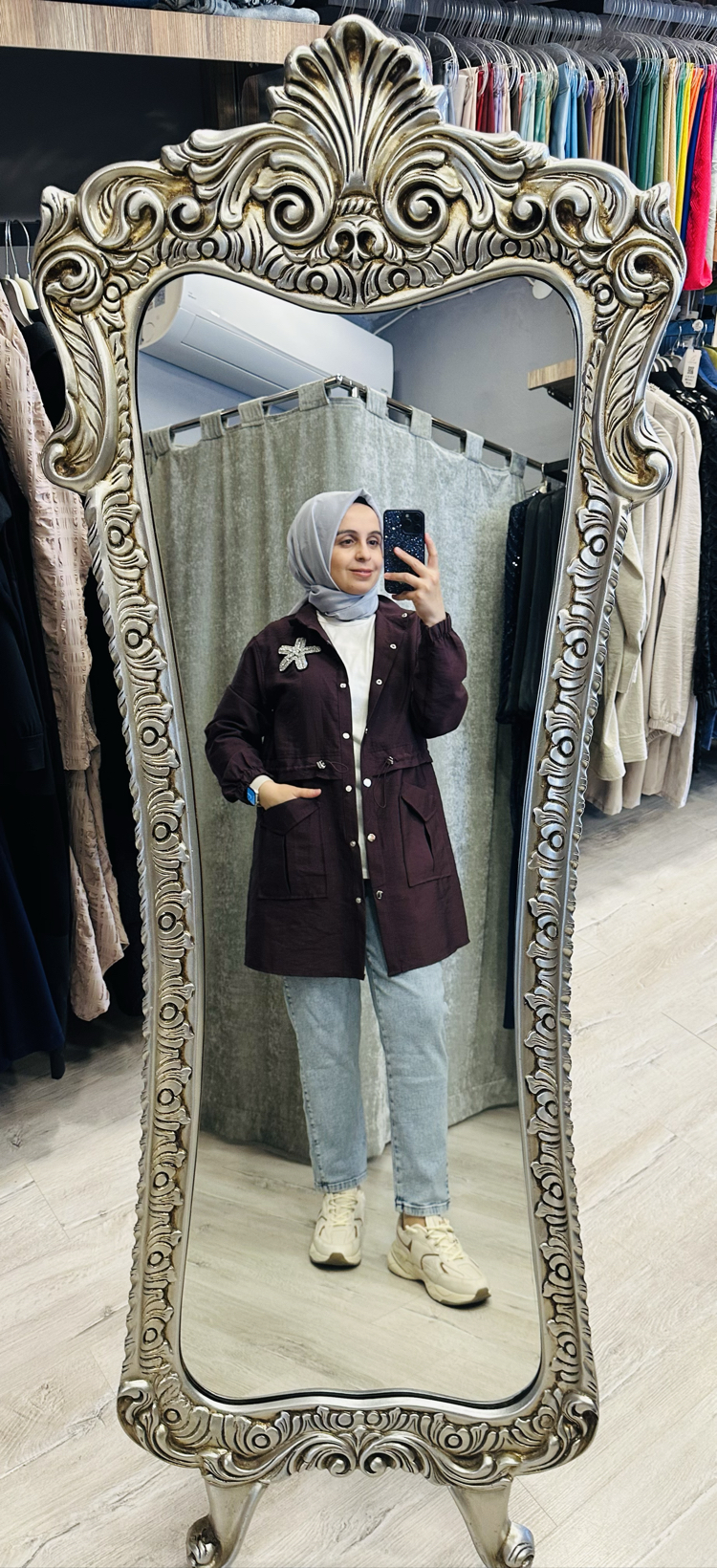 Zara kumaş giy-çık trenc bordo 