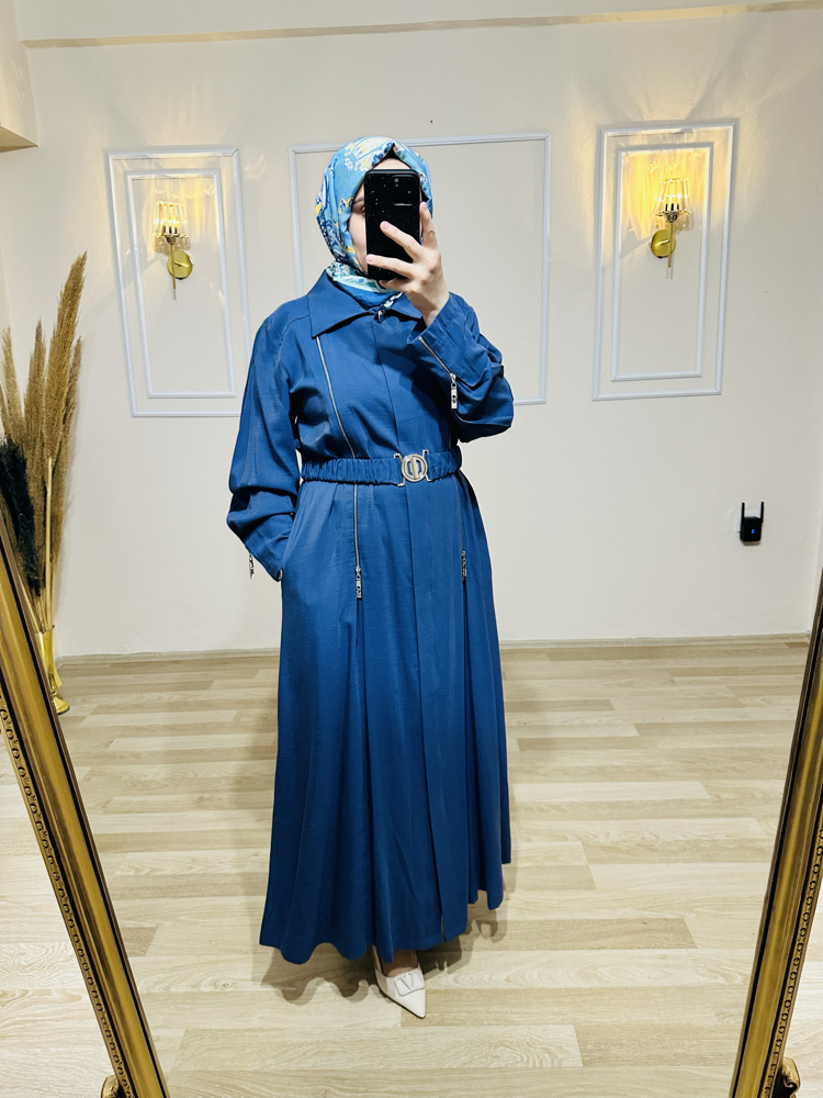 Orhan store ferace elbise indigo 