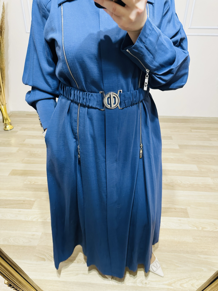 Orhan store ferace elbise indigo 