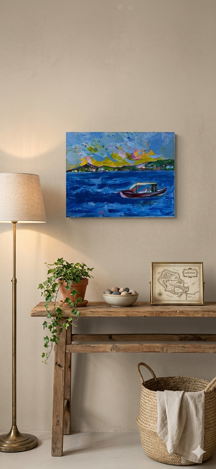 "Gölyazı" acrylic on canvas, 24x30 cm, original painting
