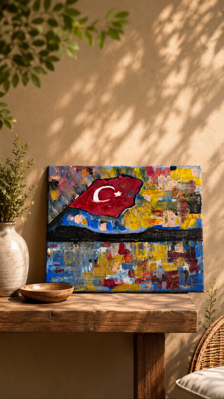 "bosphorus" 24x30 cm, acrylic on canvas, original painting✨