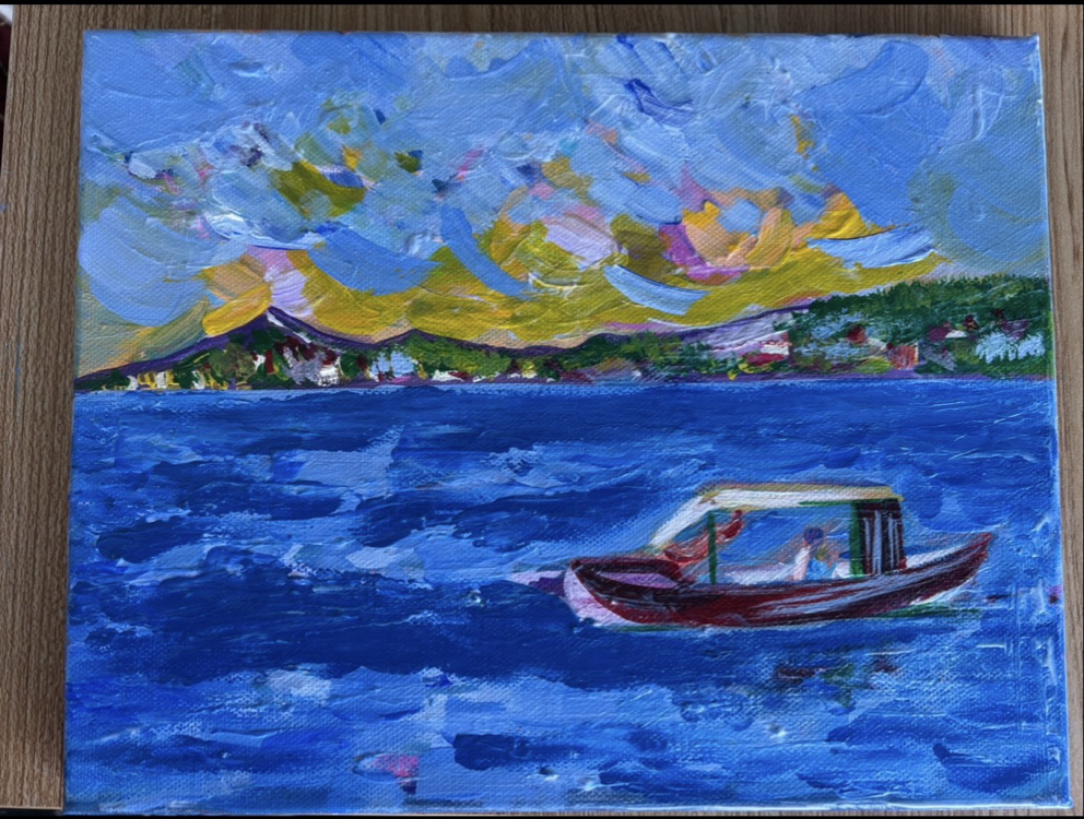 "Gölyazı" acrylic on canvas, 24x30 cm, original painting