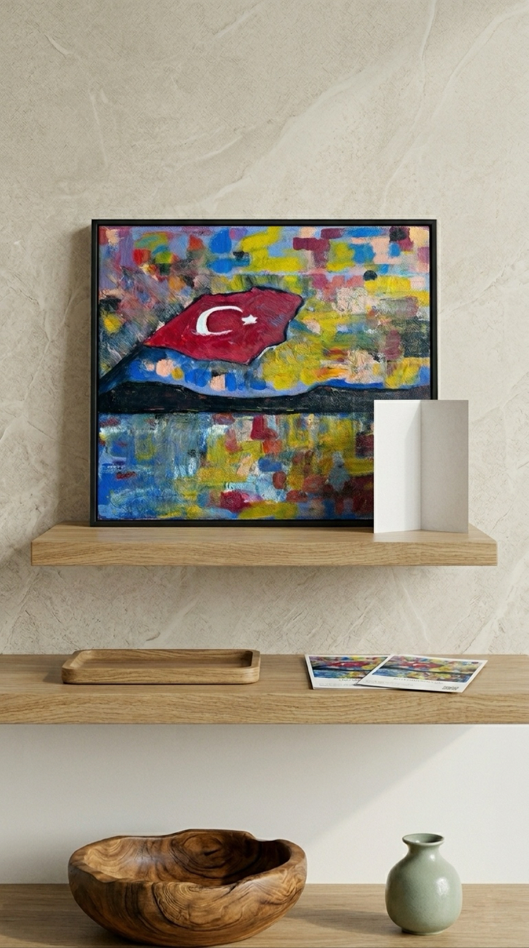 "bosphorus" 24x30 cm, acrylic on canvas, original painting✨