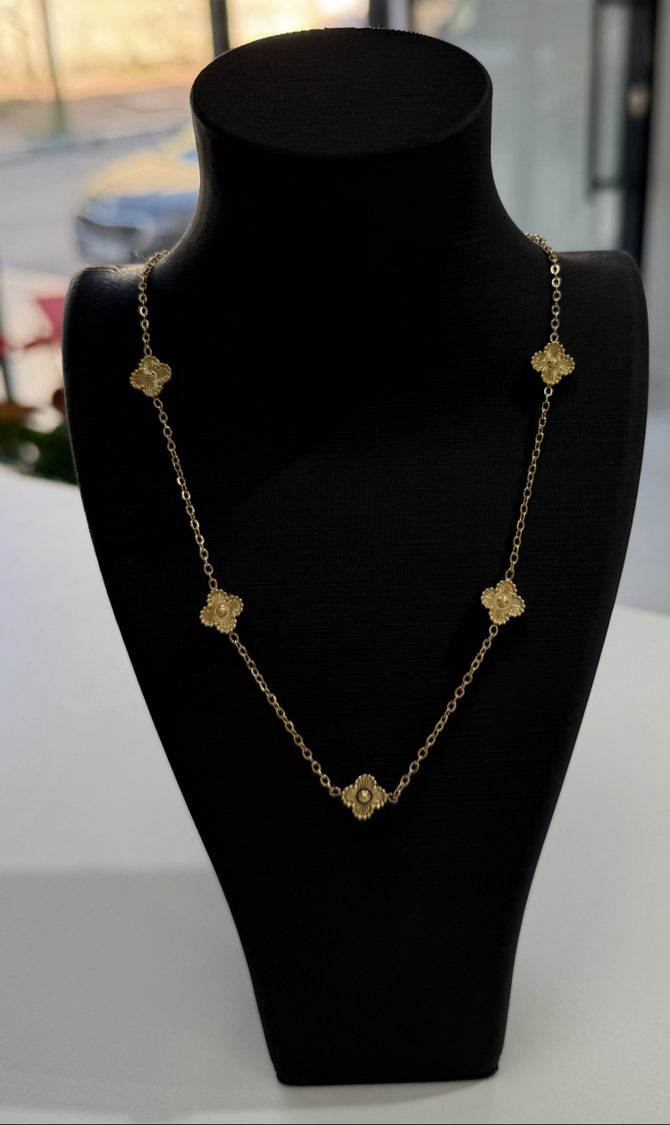 5’li Gold Yonca Kolye