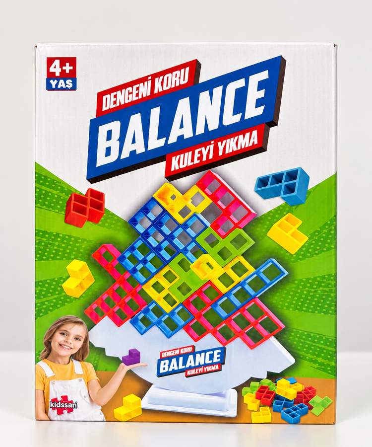Balance Dengeni Koru Kuleyi Yıkma Denge ve Beceri Oyunu