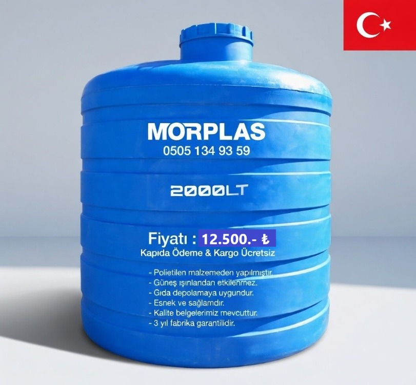 Su Deposu - 2000 Litre Dikey