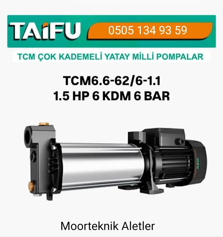 Çok Kademeli Yatay Milli Su Pompası