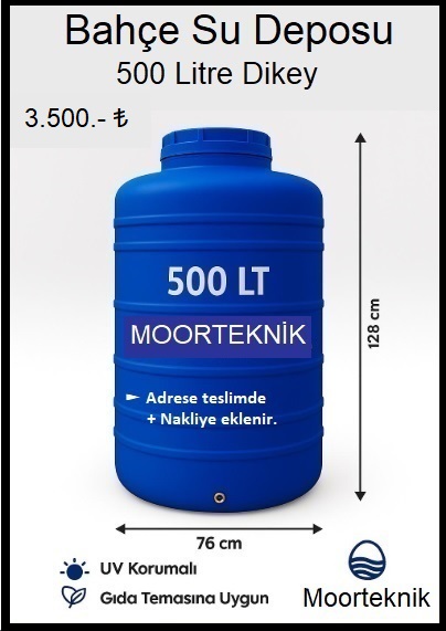 Su Deposu - 500 Litre Dikey