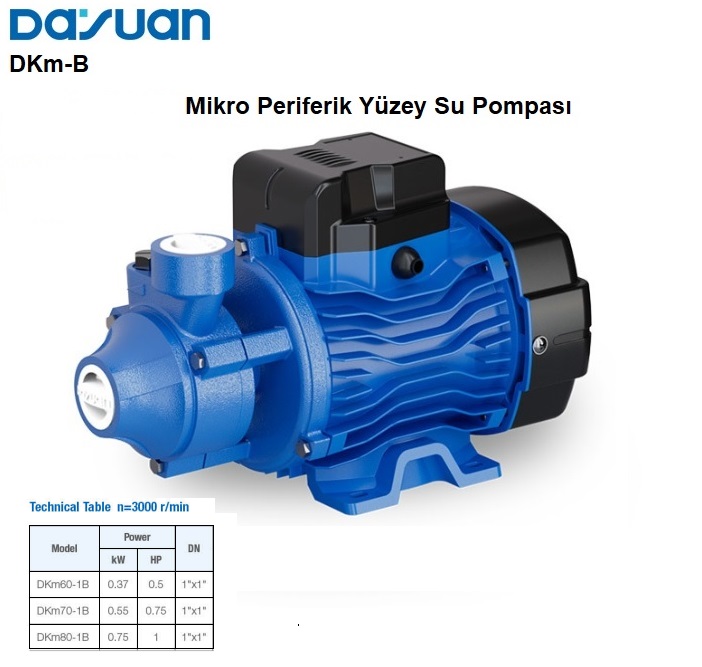 Mikro Voretx Su Pompası - 1 Hp