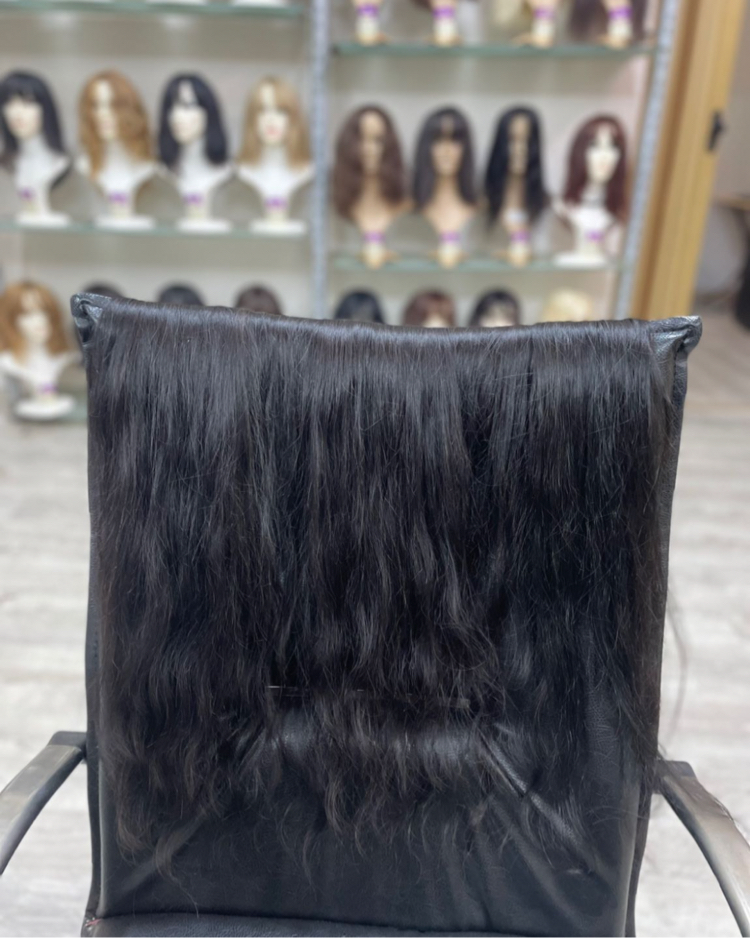 8’li Set 50cm Koyu Kestane Gerçek Saç Çıt Çıt